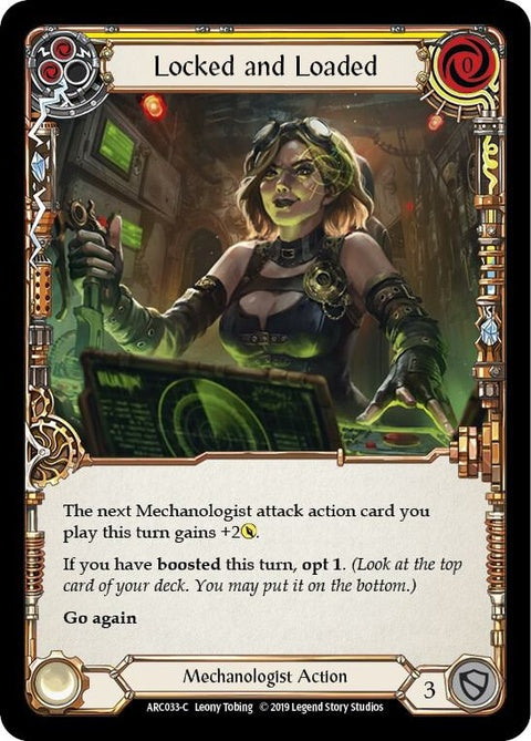 Locked and Loaded (Yellow) (ARC033)| Flesh and Blood Card – Spellbound ...