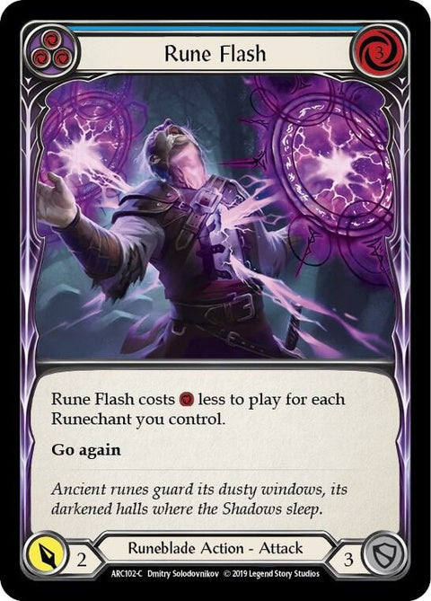 Rune Flash (Blue) (ARC102)| Flesh and Blood Card – Spellbound Games