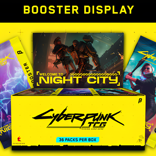 Cyberpunk TCG - Welcome to Night City Beta Booster Display