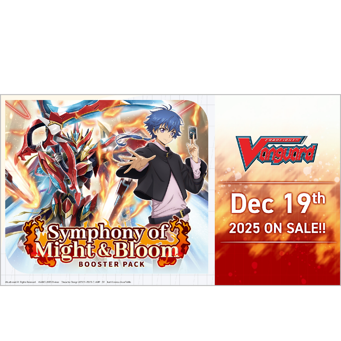 Cardfight!! Vanguard BT11: Symphony of Might & Bloom Booster Box Display