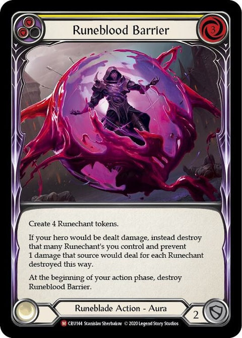 Runeblood Barrier (CRU144)| Flesh and Blood Card – Spellbound Games