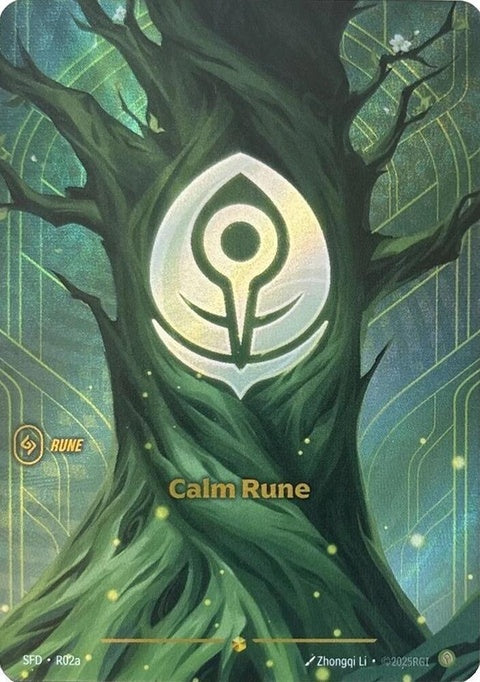 Calm Rune (Alternate Art) (R02a)| Riftbound Card – Spellbound Games