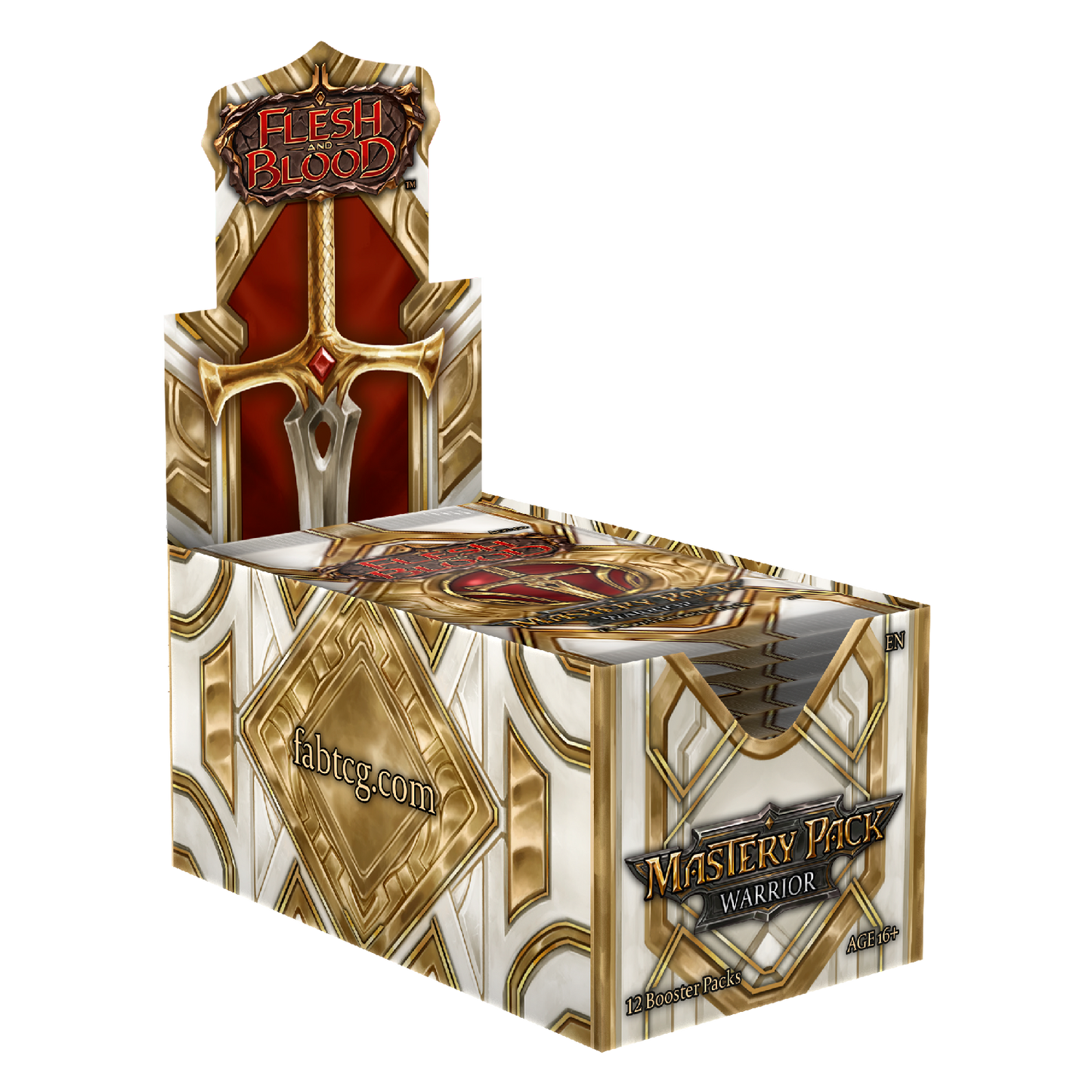 Flesh & Blood: Mastery Pack Warrior Booster Display